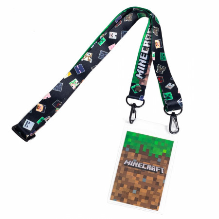 Minecraft Face Cover Lanyard